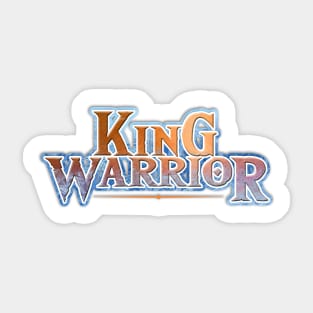 King Warrior Wordmark Sticker